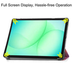 Custodia per tablet intelligente Custer con 3 ante, dipinta a mano., For Samsung Galaxy Tab A11+ / A9+