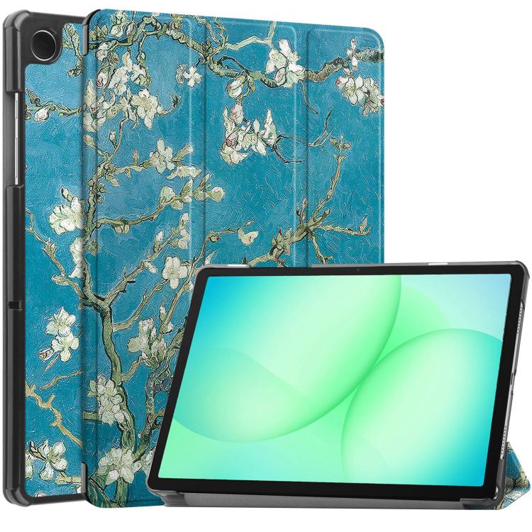 Custodia per tablet intelligente Custer con 3 ante, dipinta a mano., For Samsung Galaxy Tab A11+ / A9+