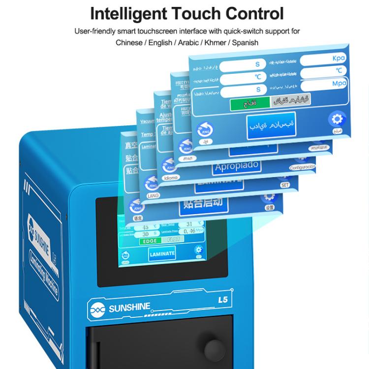 Laminatrice per schermo LCD intelligente SUNSHINE L5 da 8 pollici, US Plug, EU Plug