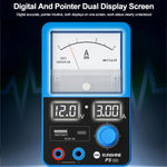 SUNSHINE P5 Mini Alimentatore intelligente con doppio display da 5V/3A e amperometro a lancetta, US Plug, EU Plug