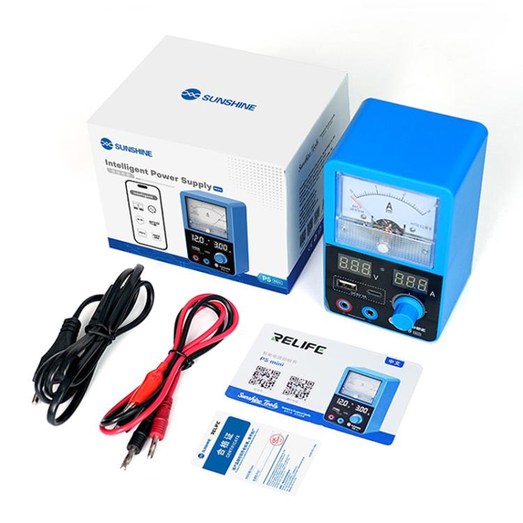 SUNSHINE P5 Mini Alimentatore intelligente con doppio display da 5V/3A e amperometro a lancetta, US Plug, EU Plug