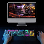 AULA F2088 104 Keys Wired Steampunk Retro Gaming Mechanical Keyboard, White Blue Switch, Pink Blue Switch, Black Blue Switch