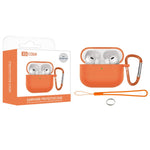 Custodia protettiva silicone per AirPods 4 con gancio