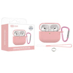 Custodia protettiva silicone per AirPods 4 con gancio
