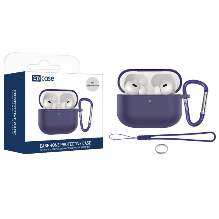Custodia protettiva silicone per AirPods 4 con gancio