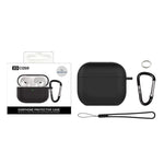 Custodia protettiva per auricolari XDcase in silicone spesso 2,5 mm con gancio., For AirPods Pro 3, For AirPods 4, For AirPods Pro 2 / 1
