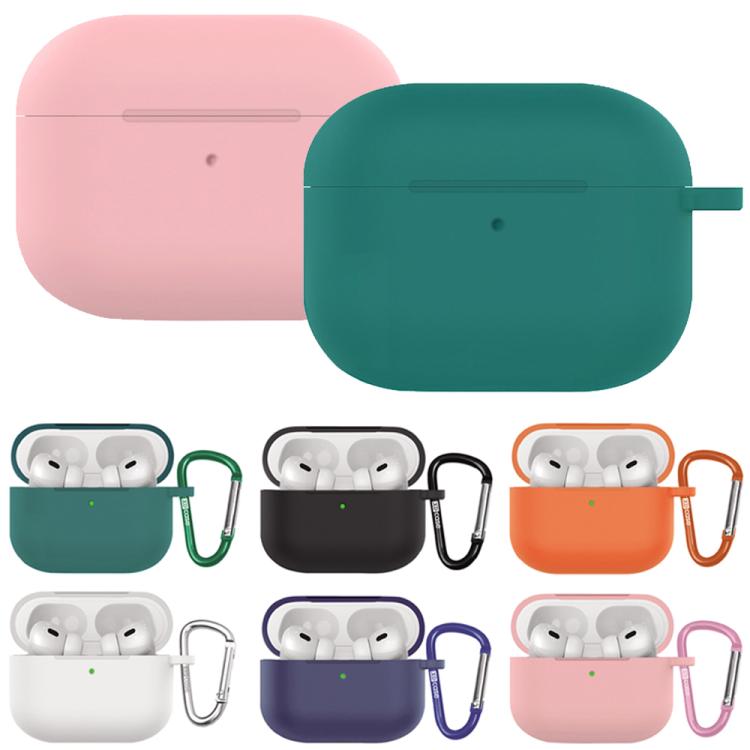 Custodia protettiva silicone per AirPods 4 con gancio