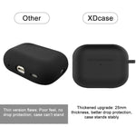 Custodia protettiva silicone per AirPods 4 con gancio