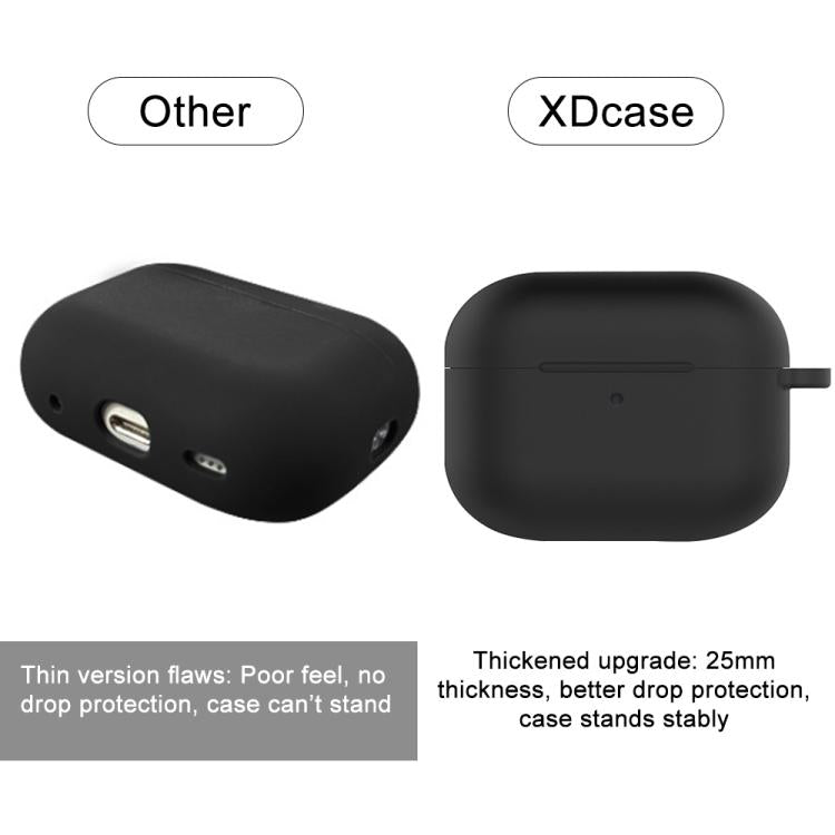 Custodia protettiva silicone per AirPods 4 con gancio