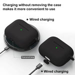 Custodia protettiva silicone per AirPods 4 con gancio