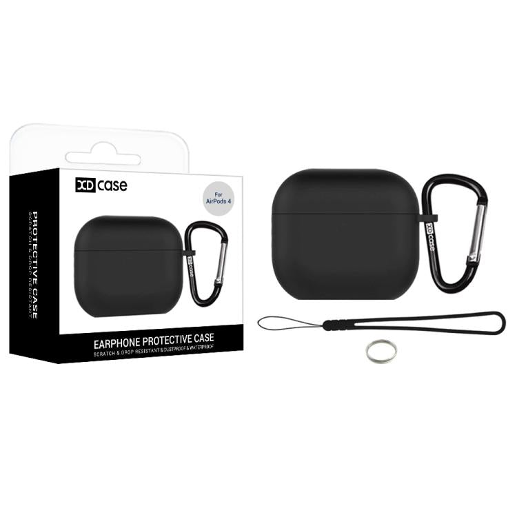 Custodia protettiva silicone per AirPods 4 con gancio