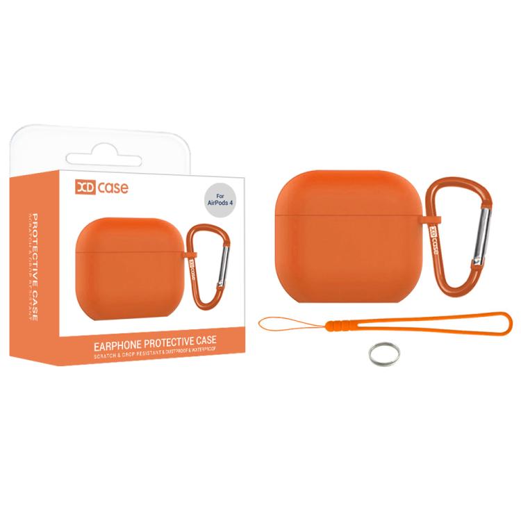 Custodia protettiva silicone per AirPods 4 con gancio