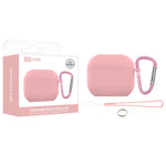 Custodia protettiva silicone per AirPods 4 con gancio