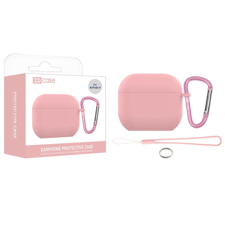 Custodia protettiva silicone per AirPods 4 con gancio