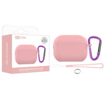 Custodia protettiva silicone per AirPods 4 con gancio