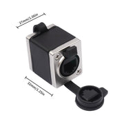 KNZ63YS RJ45 Network Cable Female to Female Short Adapter with Locking Function, KNZ63YS