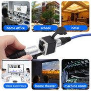 KNZ63YS RJ45 Network Cable Female to Female Short Adapter with Locking Function, KNZ63YS