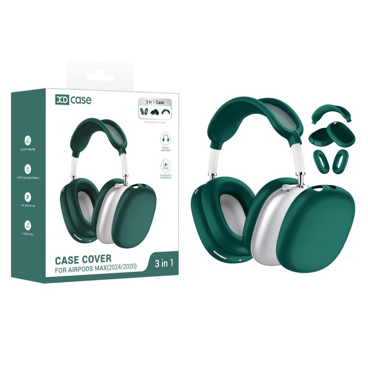 Custodia protettiva in silicone 3 in 1 per cuffie XDcase, For Apple AirPods Max / Max 2