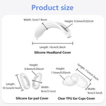 Custodia protettiva in silicone 3 in 1 per cuffie XDcase, For Apple AirPods Max / Max 2