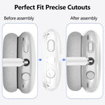 Custodia protettiva in silicone 3 in 1 per cuffie XDcase, For Apple AirPods Max / Max 2