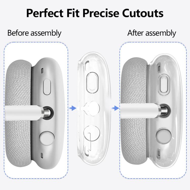 Custodia protettiva in silicone 3 in 1 per cuffie XDcase, For Apple AirPods Max / Max 2