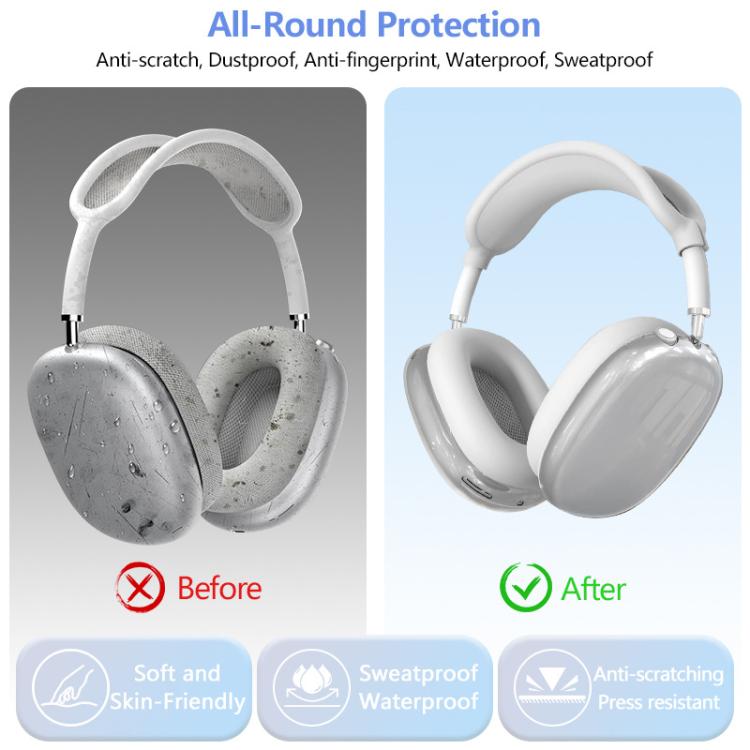 Custodia protettiva in silicone 3 in 1 per cuffie XDcase, For Apple AirPods Max / Max 2