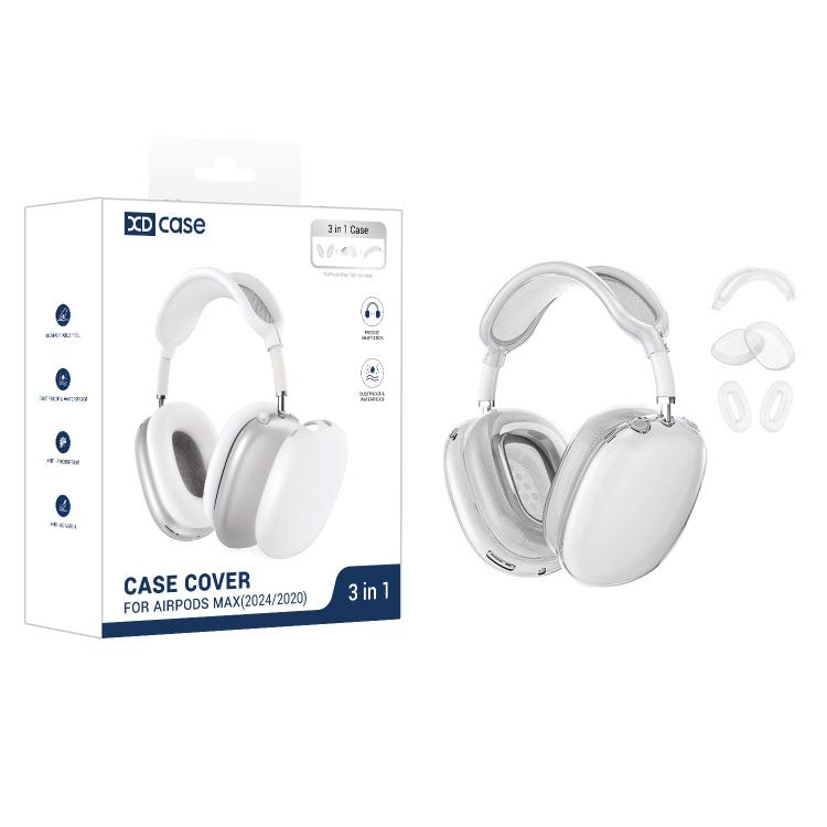 Custodia protettiva per cuffie XDcase 3 in 1 in TPU, For Apple AirPods Max / Max 2