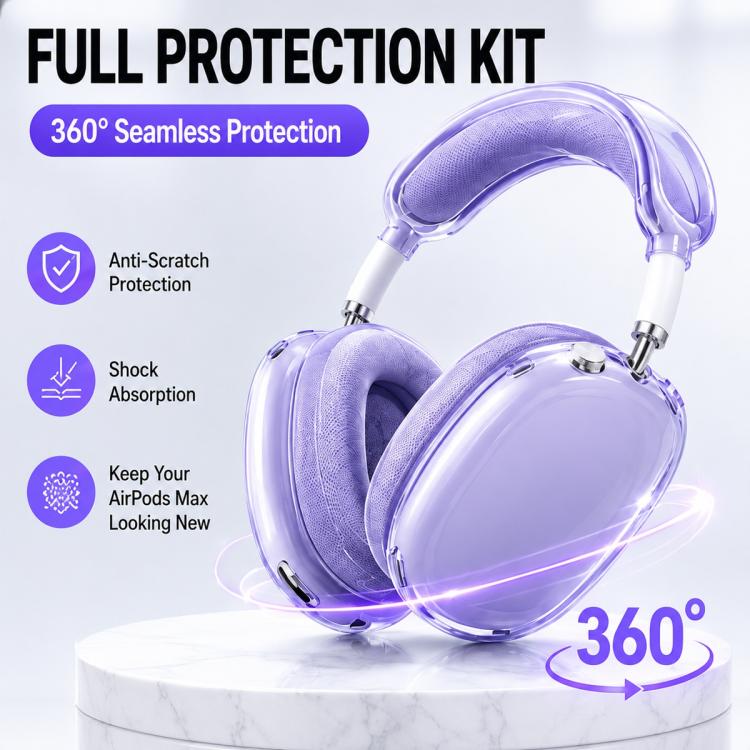 Custodia protettiva per cuffie XDcase 3 in 1 in TPU, For Apple AirPods Max / Max 2