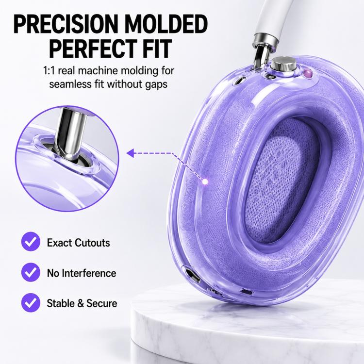 Custodia protettiva per cuffie XDcase 3 in 1 in TPU, For Apple AirPods Max / Max 2