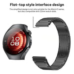 Cinturino per orologio xDfind in lega di titanio con chiusura pieghevole a sgancio rapido., For Huawei Watch 5 42mm