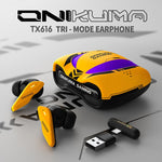 ONIKUMA TX616 ENC Auricolari wireless Bluetooth con doppio microfono, riduzione del rumore e tripla modalità, TX616
