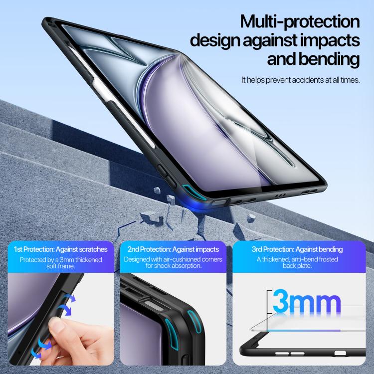 Custodia protettiva multifunzionale per tablet DUX DUCIS serie Axis, For iPad Air 13 2025 / 2024 / 2026, For iPad Air 11 2025 / 2024 / 2026, For iPad Pro 13 2025 / 2024, For iPad 2022 / 11 2025, For iPad Pro 11 2025 / 2024