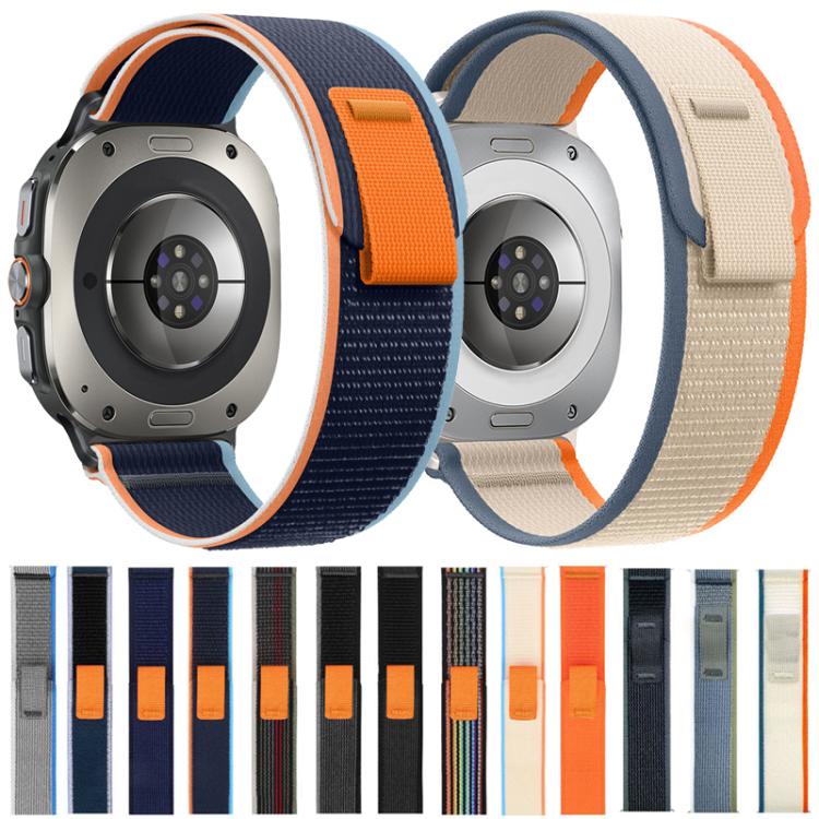 Cinturino per orologio xDfind Wild Path Loop in nylon con chiusura a strappo., For Samsung Galaxy Watch Ultra / Ultra 2025