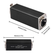 KNZ63YC RJ45 Network Cable Female to Female Long Locking Adapter with Shielding, KNZ63YC