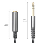 Cavo di prolunga stereo da 6,35 mm (1/4 di pollice) TRS maschio-femmina, 2m, 3m, 4.5m, 6m