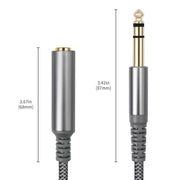 Cavo prolunga stereo 6,35 mm TRS maschio-femmina 2-6 m