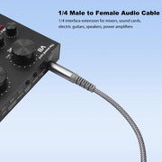 Cavo prolunga stereo 6,35 mm TRS maschio-femmina 2-6 m