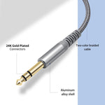 Cavo di prolunga stereo da 6,35 mm (1/4 di pollice) TRS maschio-femmina, 2m, 3m, 4.5m, 6m