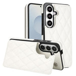 Custodia per telefono in pelle PU con doppia fibbia a forma romboidale, For Samsung Galaxy S26+ 5G, For Samsung Galaxy S26 Ultra 5G, For Samsung Galaxy S26 5G