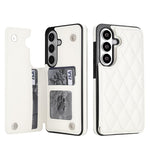 Custodia per telefono in pelle PU con doppia fibbia a forma romboidale, For Samsung Galaxy S26+ 5G, For Samsung Galaxy S26 Ultra 5G, For Samsung Galaxy S26 5G