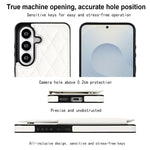 Custodia per telefono in pelle PU con doppia fibbia a forma romboidale, For Samsung Galaxy S26+ 5G, For Samsung Galaxy S26 Ultra 5G, For Samsung Galaxy S26 5G
