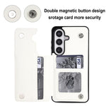Custodia per telefono in pelle PU con doppia fibbia a forma romboidale, For Samsung Galaxy S26+ 5G, For Samsung Galaxy S26 Ultra 5G, For Samsung Galaxy S26 5G