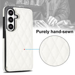 Custodia per telefono in pelle PU con doppia fibbia a forma romboidale, For Samsung Galaxy S26+ 5G, For Samsung Galaxy S26 Ultra 5G, For Samsung Galaxy S26 5G