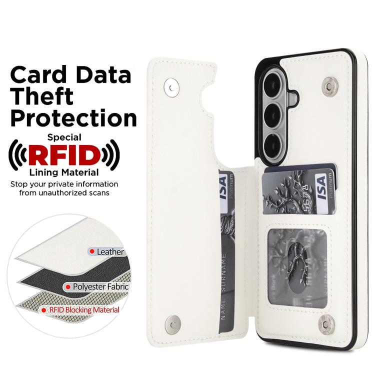 Custodia per telefono in pelle PU con doppia fibbia a forma romboidale, For Samsung Galaxy S26+ 5G, For Samsung Galaxy S26 Ultra 5G, For Samsung Galaxy S26 5G
