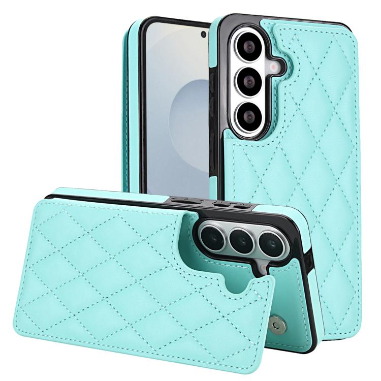 Custodia per telefono in pelle PU con doppia fibbia a forma romboidale, For Samsung Galaxy S26+ 5G, For Samsung Galaxy S26 Ultra 5G, For Samsung Galaxy S26 5G
