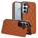 Custodia per telefono in pelle PU con doppia fibbia a forma romboidale, For Samsung Galaxy S26+ 5G, For Samsung Galaxy S26 Ultra 5G, For Samsung Galaxy S26 5G