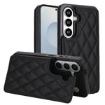 Custodia per telefono in pelle PU con doppia fibbia a forma romboidale, For Samsung Galaxy S26+ 5G, For Samsung Galaxy S26 Ultra 5G, For Samsung Galaxy S26 5G