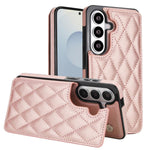 Custodia per telefono in pelle PU con doppia fibbia a forma romboidale, For Samsung Galaxy S26+ 5G, For Samsung Galaxy S26 Ultra 5G, For Samsung Galaxy S26 5G