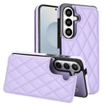 Custodia per telefono in pelle PU con doppia fibbia a forma romboidale, For Samsung Galaxy S26+ 5G, For Samsung Galaxy S26 Ultra 5G, For Samsung Galaxy S26 5G