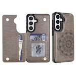 Portafoglio in pelle con doppia fibbia e mandala, cover posteriore per telefono., For Samsung Galaxy S26+ 5G, For Samsung Galaxy S26 Ultra 5G, For Samsung Galaxy S26 5G
